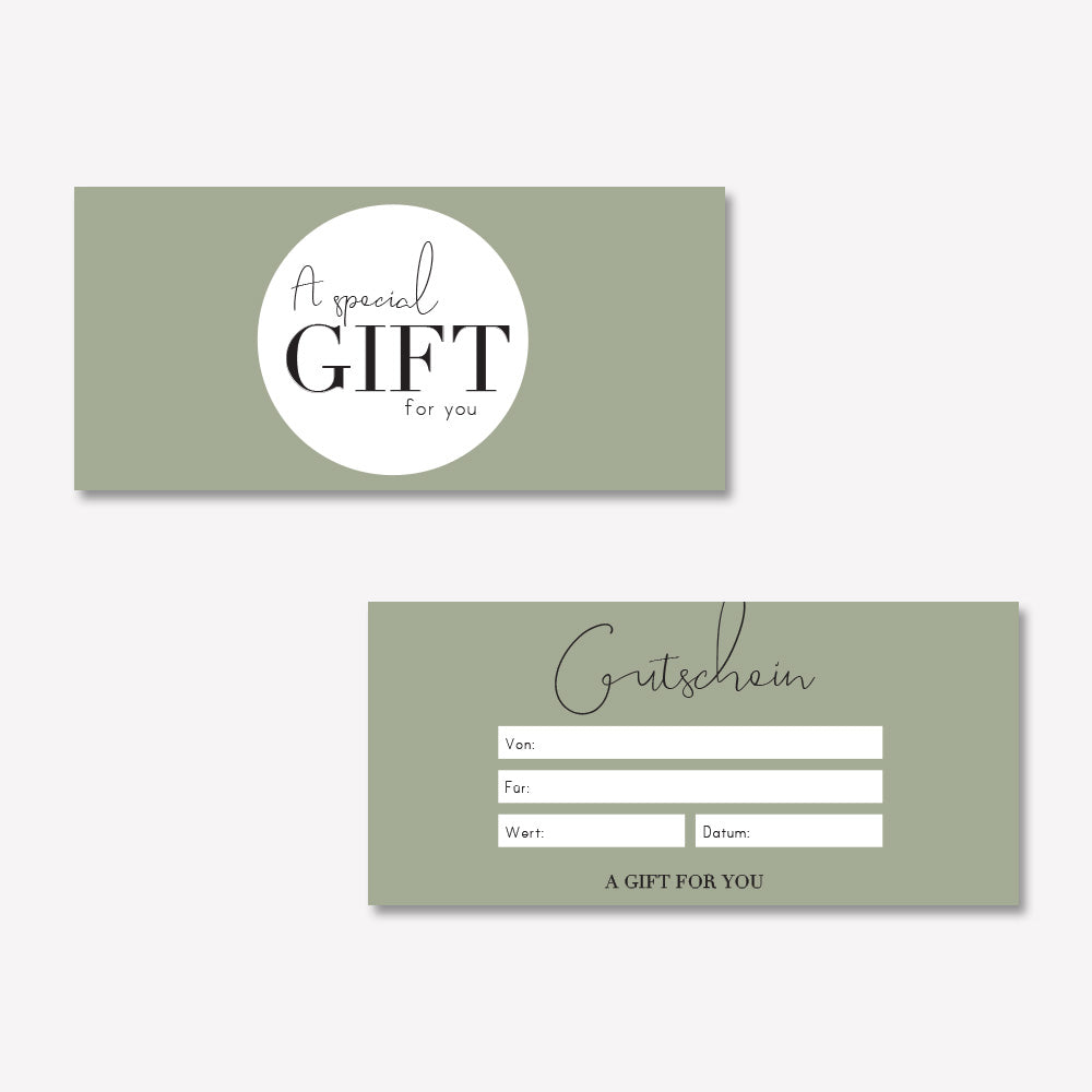 Geschenkgutschein Elegant