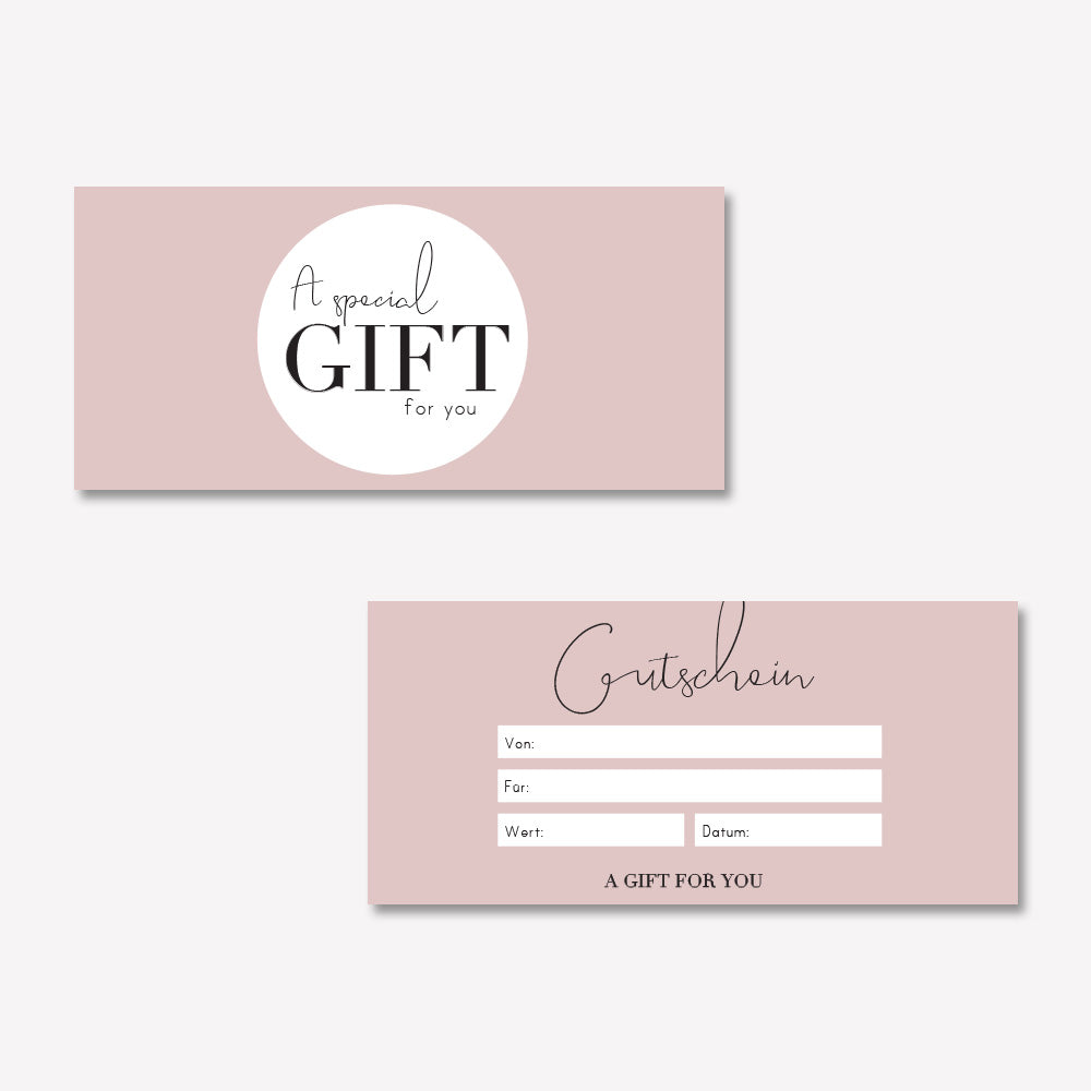 Geschenkgutschein Elegant