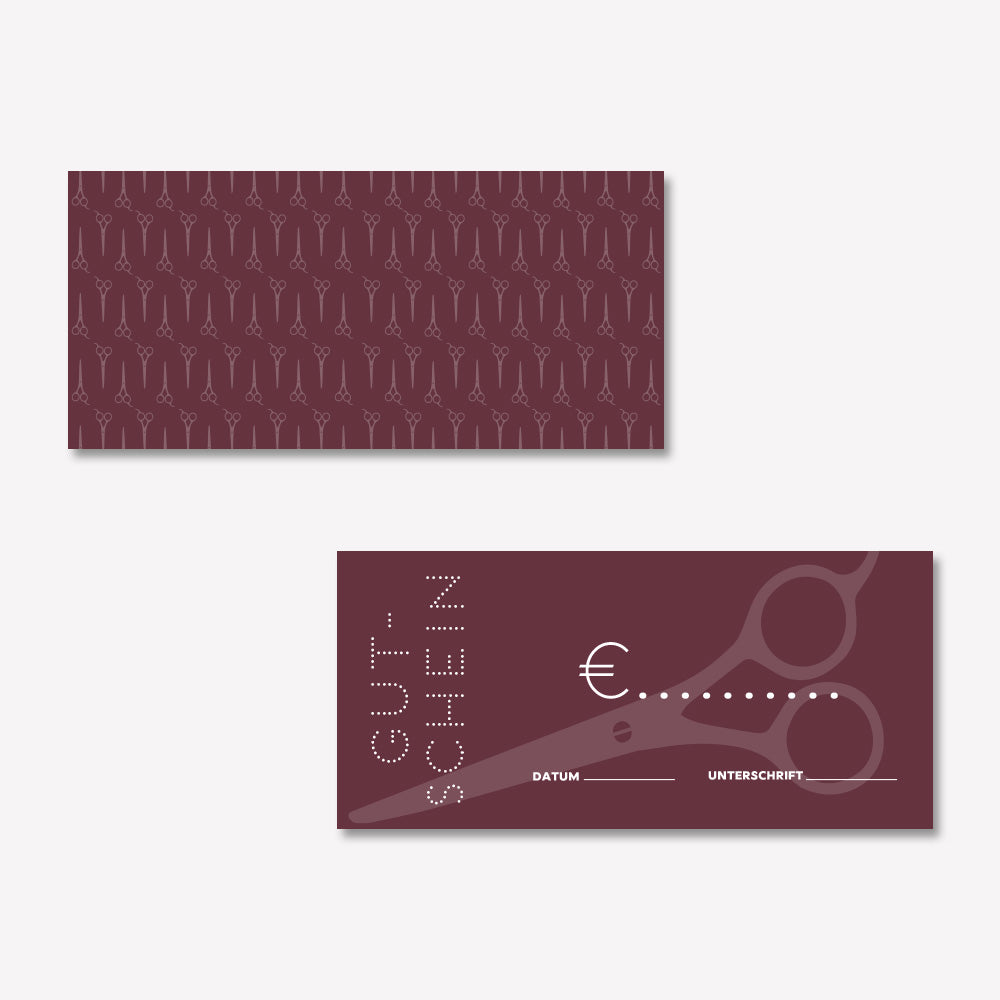 Geschenkgutschein Modern