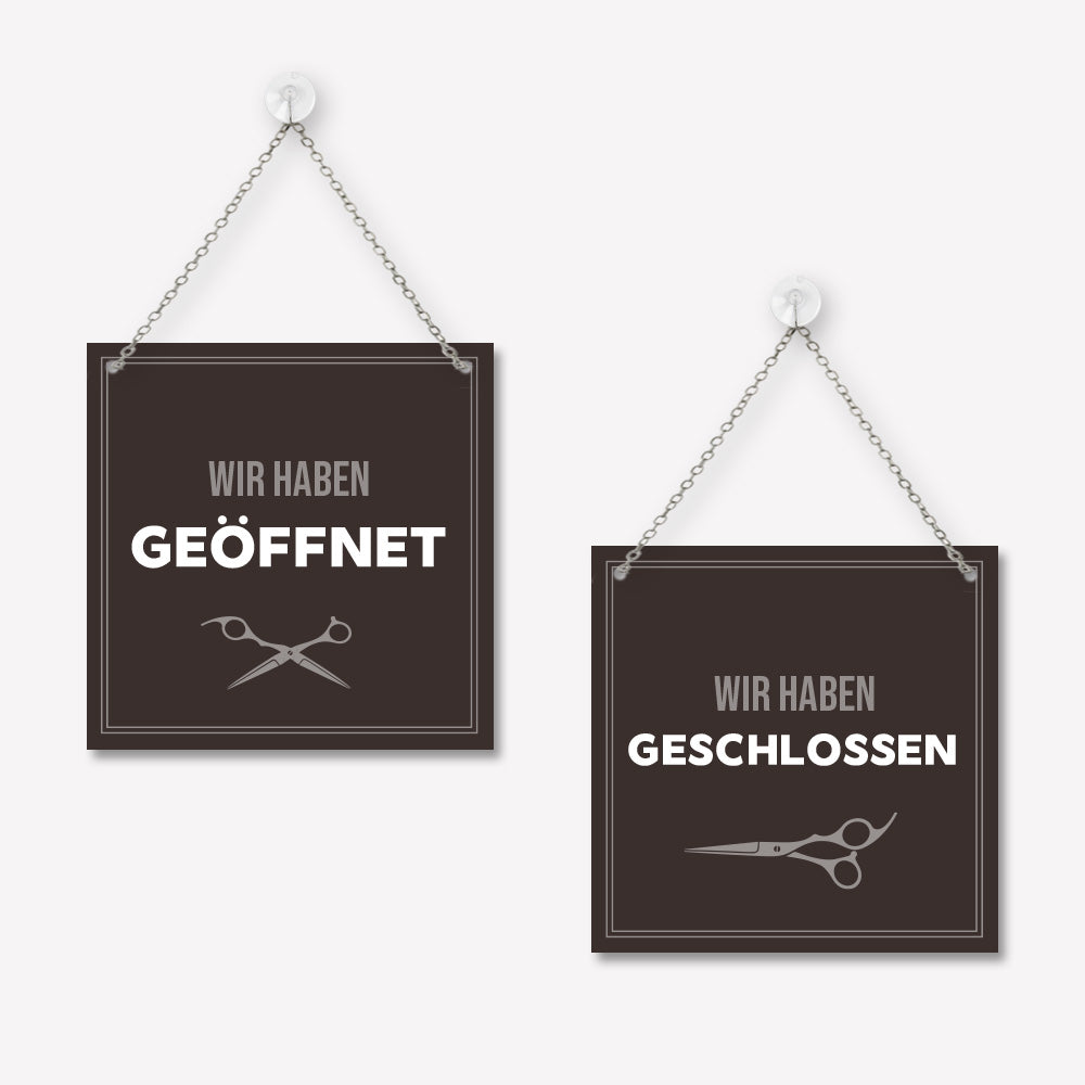 Schild 'Geöffnet/Geschlossen' Basic