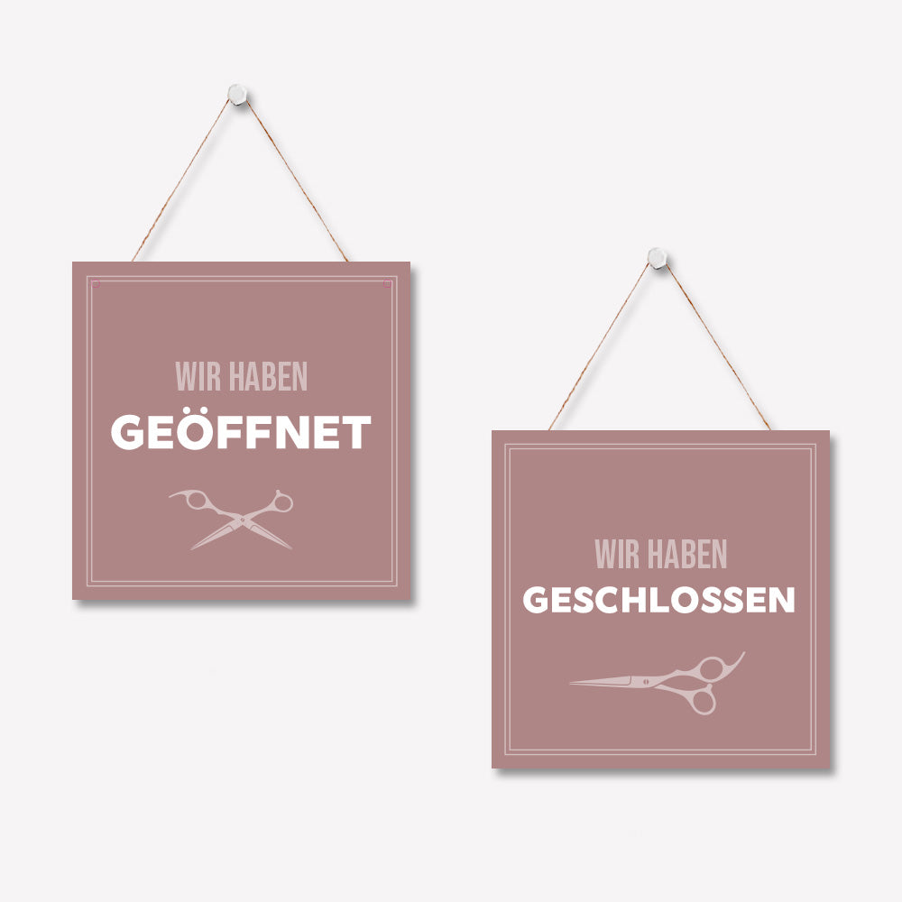 Schild 'Geöffnet/Geschlossen' Basic