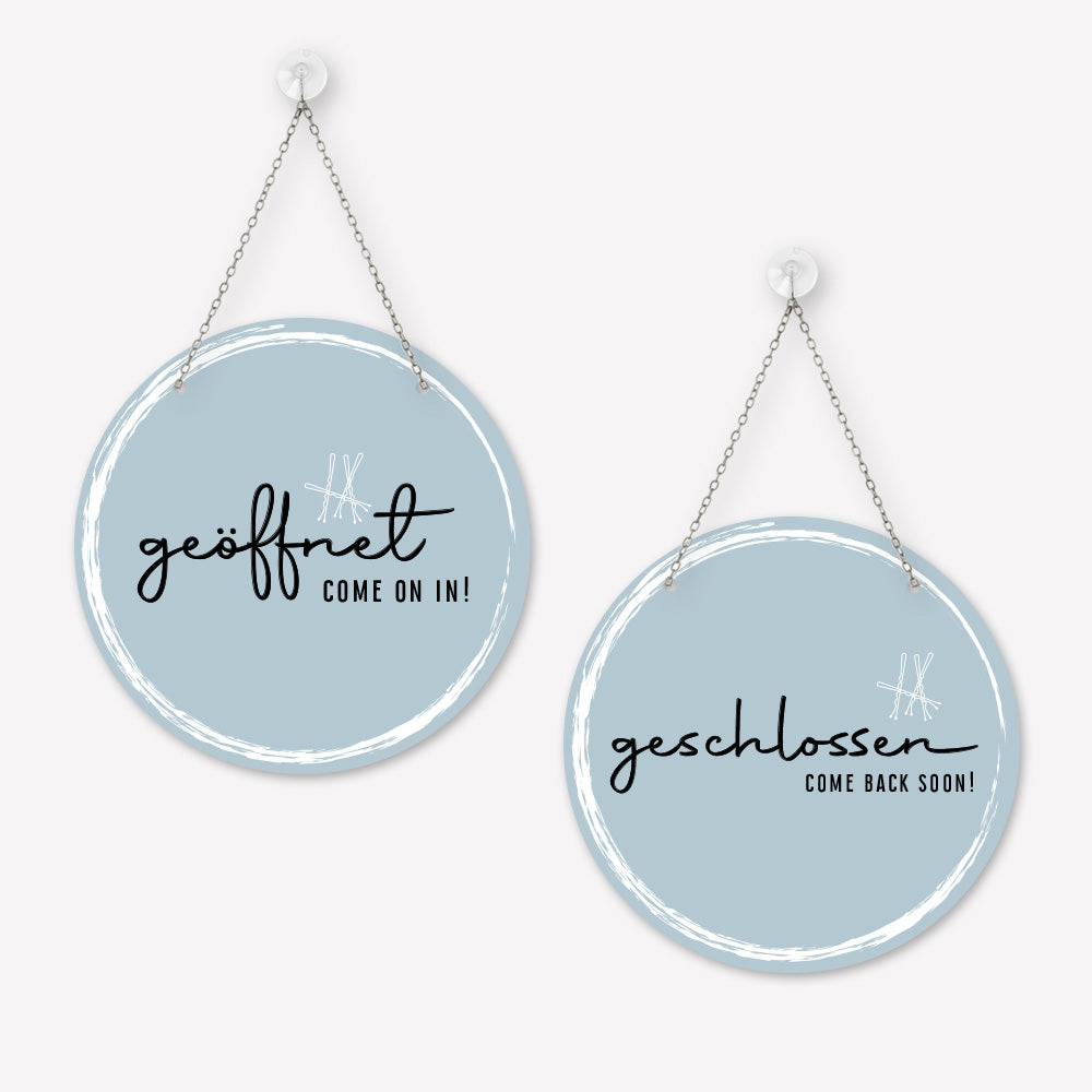 Schild 'Geöffnet/Geschlossen' Classy