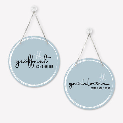 Schild 'Geöffnet/Geschlossen' Classy