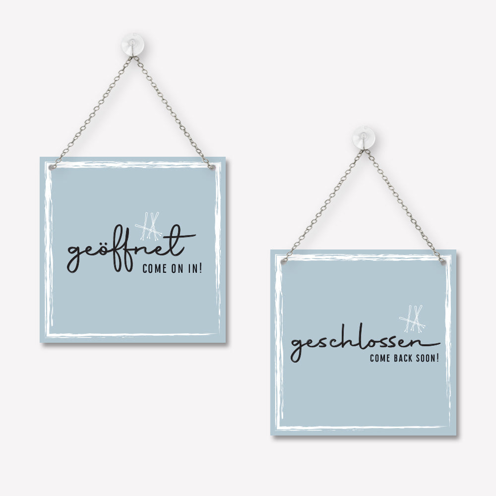 Schild 'Geöffnet/Geschlossen' Classy