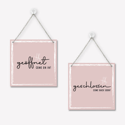 Schild 'Geöffnet/Geschlossen' Classy