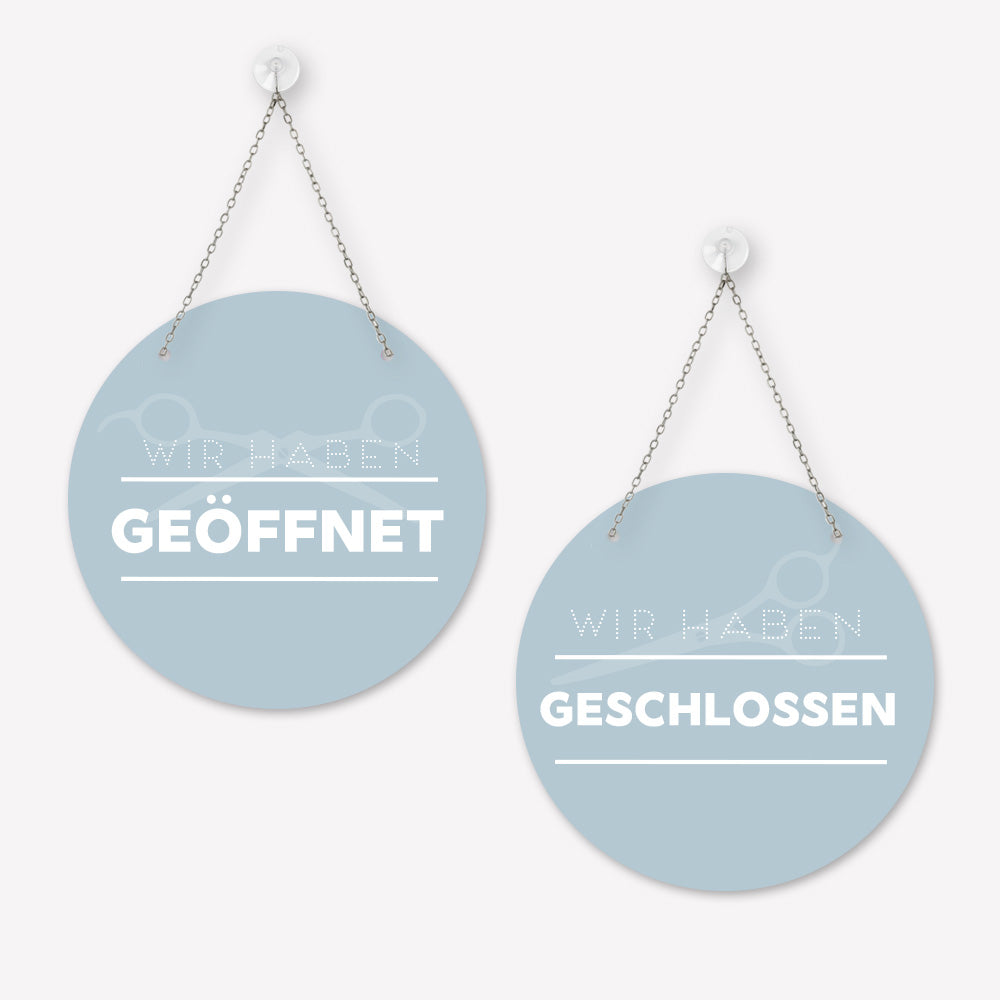 Schild 'Geöffnet/Geschlossen' Modern