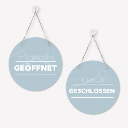 Schild 'Geöffnet/Geschlossen' Modern