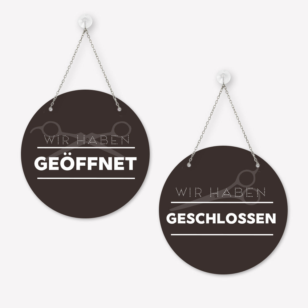 Schild 'Geöffnet/Geschlossen' Modern