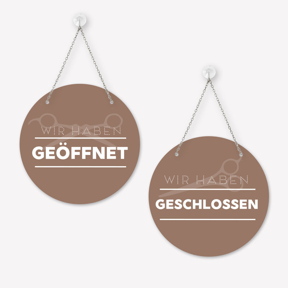 Schild 'Geöffnet/Geschlossen' Modern