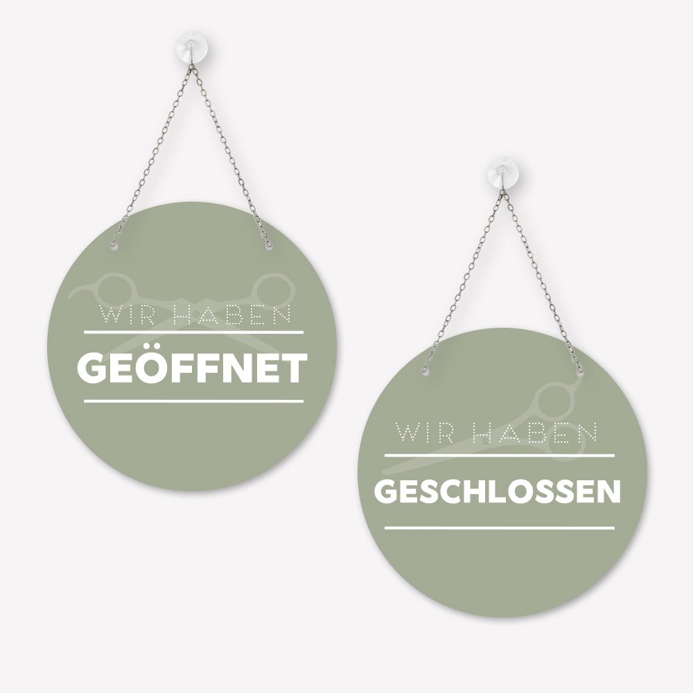 Schild 'Geöffnet/Geschlossen' Modern