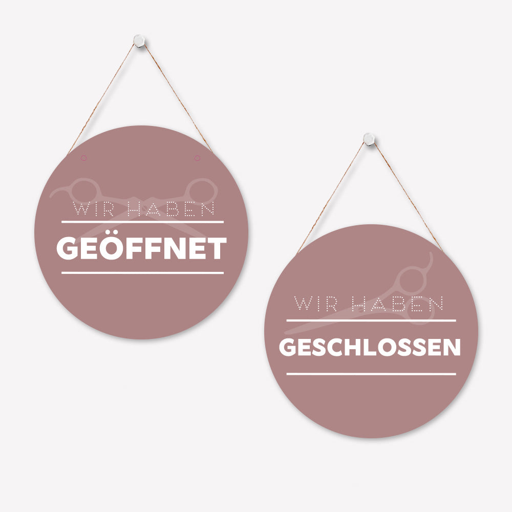 Schild 'Geöffnet/Geschlossen' Modern