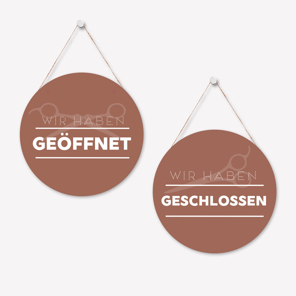 Schild 'Geöffnet/Geschlossen' Modern