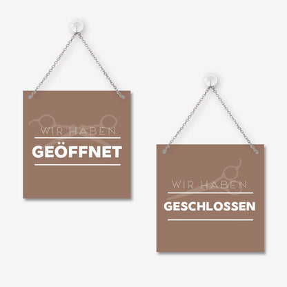 Schild 'Geöffnet/Geschlossen' Modern