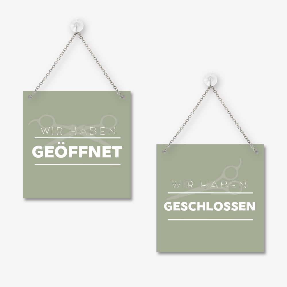Schild 'Geöffnet/Geschlossen' Modern