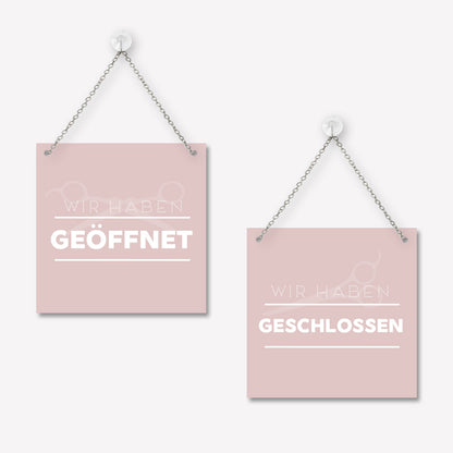 Schild 'Geöffnet/Geschlossen' Modern