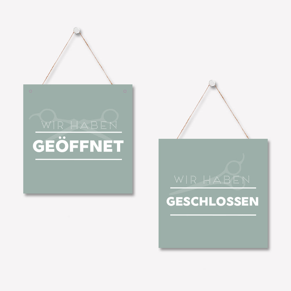 Schild 'Geöffnet/Geschlossen' Basic