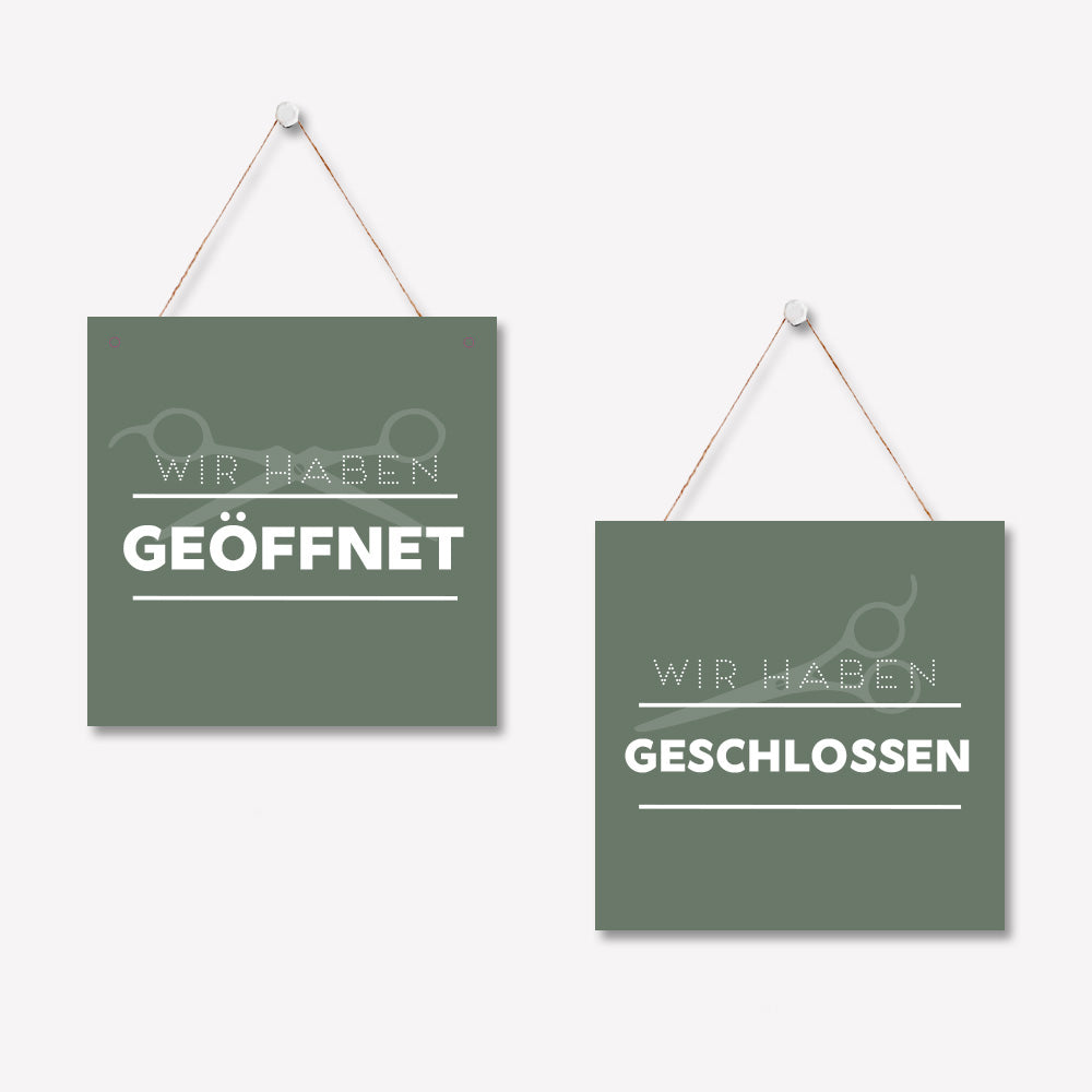 Schild 'Geöffnet/Geschlossen' Modern