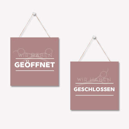 Schild 'Geöffnet/Geschlossen' Basic