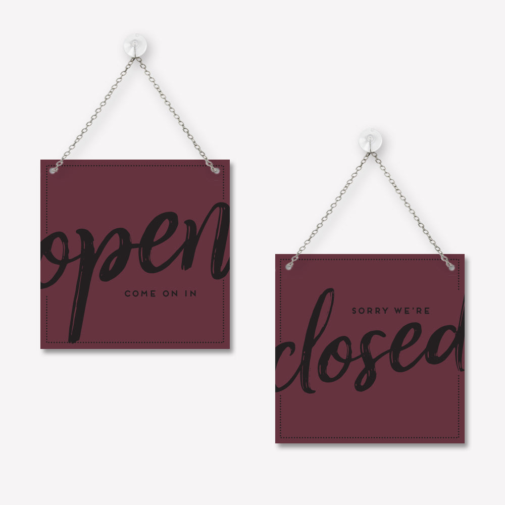 Schild 'Geöffnet/Geschlossen' Trendy