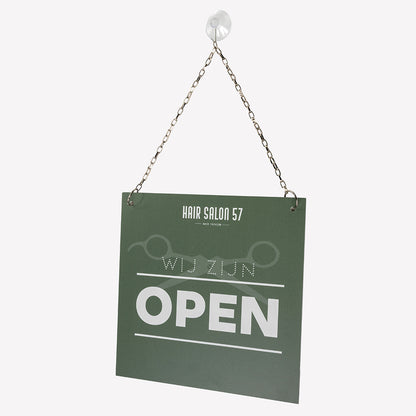 Open/gesloten bordje op maat
