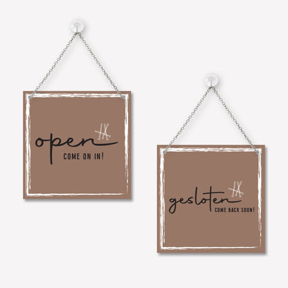 Open/gesloten bordje Classy