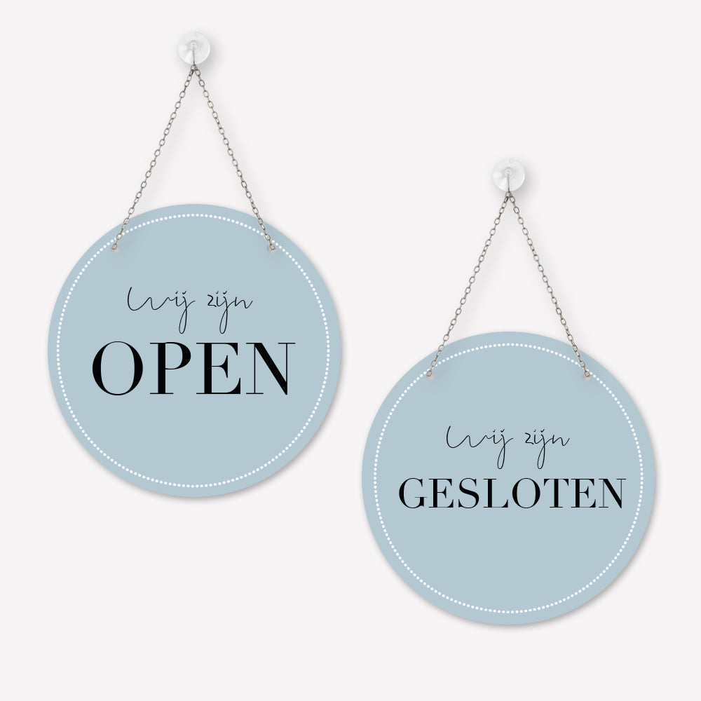 Open/gesloten bordje Elegant