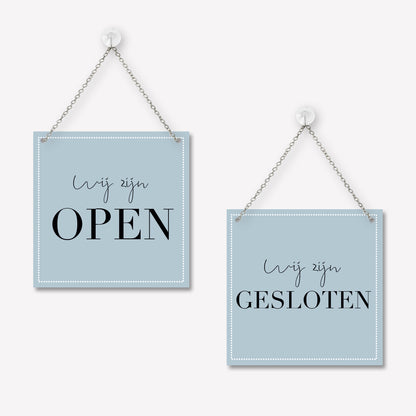 Open/gesloten bordje Elegant