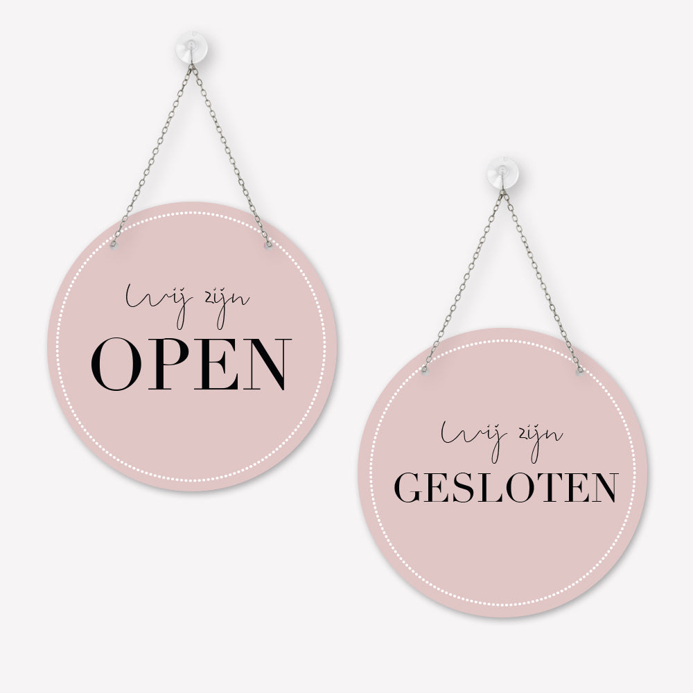 Open/gesloten bordje Elegant