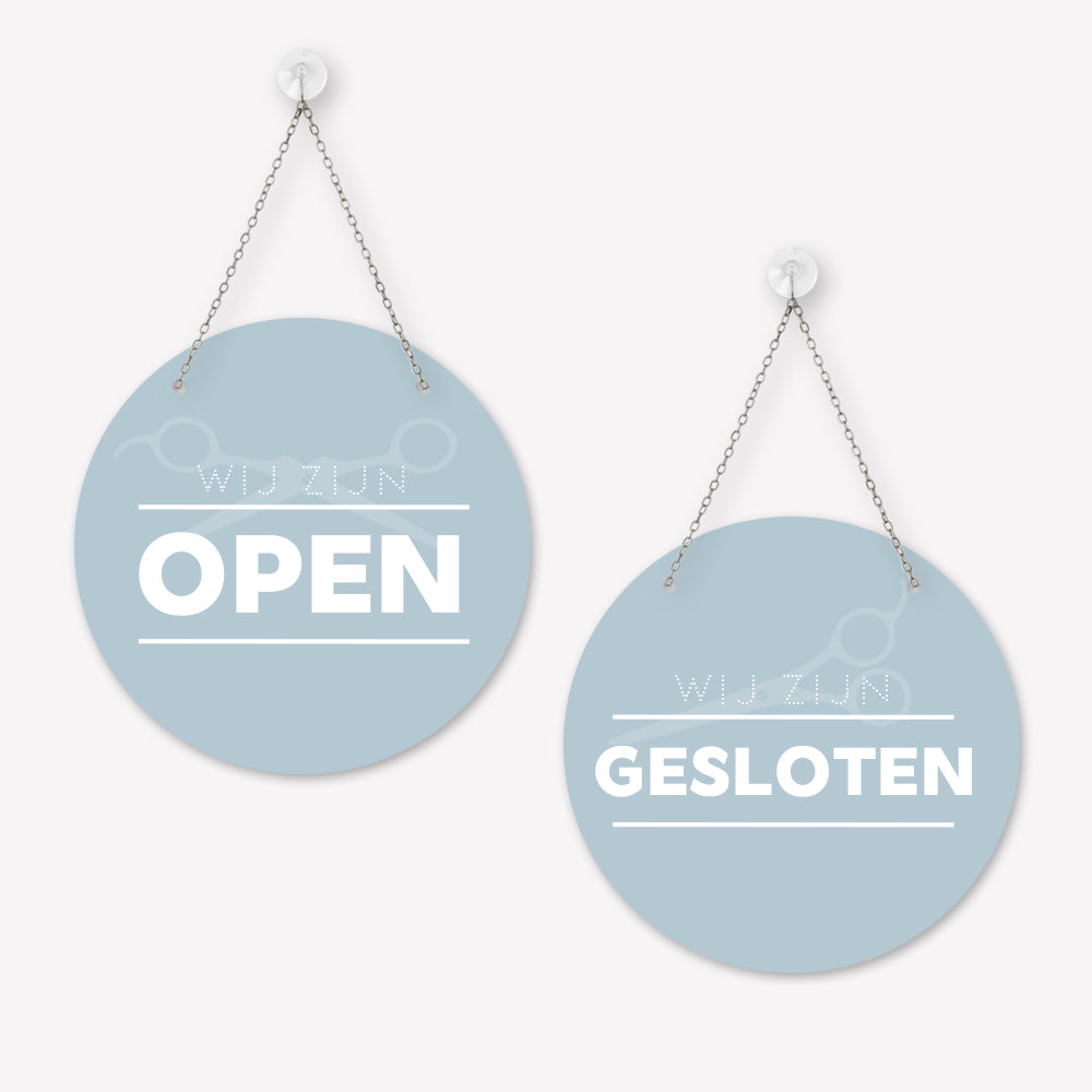Open/gesloten bordje Modern