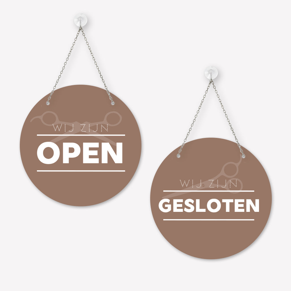 Open/gesloten bordje Modern