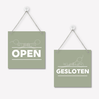 Open/gesloten bordje Modern