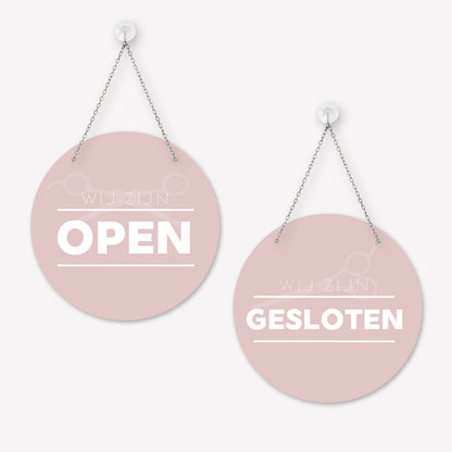 Open/gesloten bordje Modern