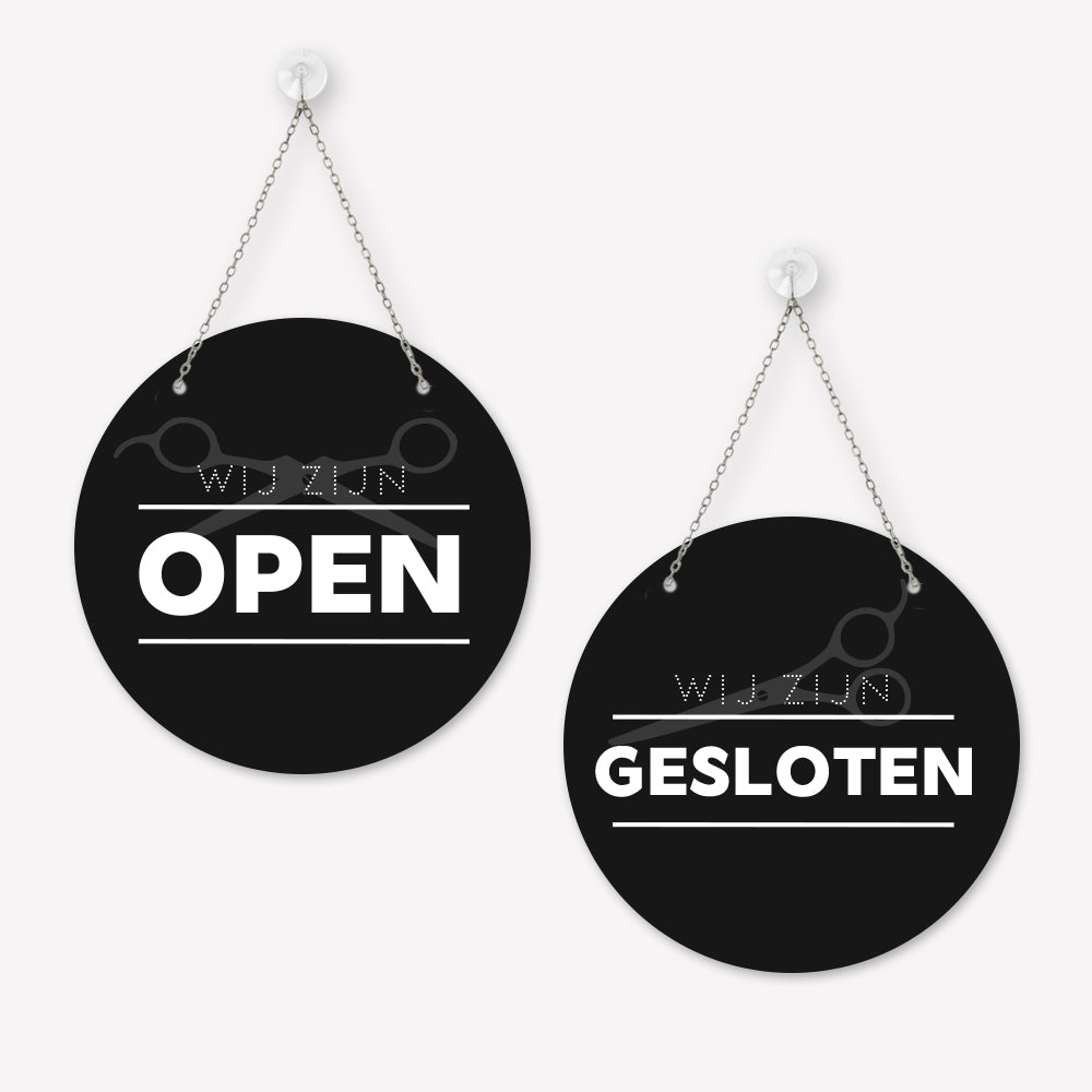Open/gesloten bordje Modern