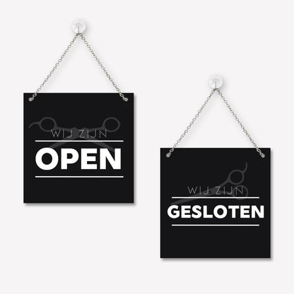 Open/gesloten bordje Modern