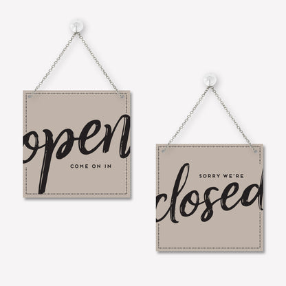 Open/gesloten bordje Trendy