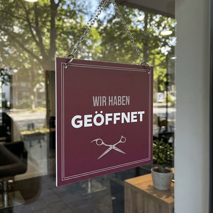 Schild 'Geöffnet/Geschlossen' Basic