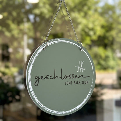 Schild 'Geöffnet/Geschlossen' Classy