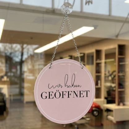 Schild 'Geöffnet/Geschlossen' Elegant