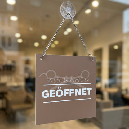 Schild 'Geöffnet/Geschlossen' Modern