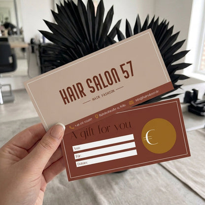 Personalisierte Geschenkgutscheine